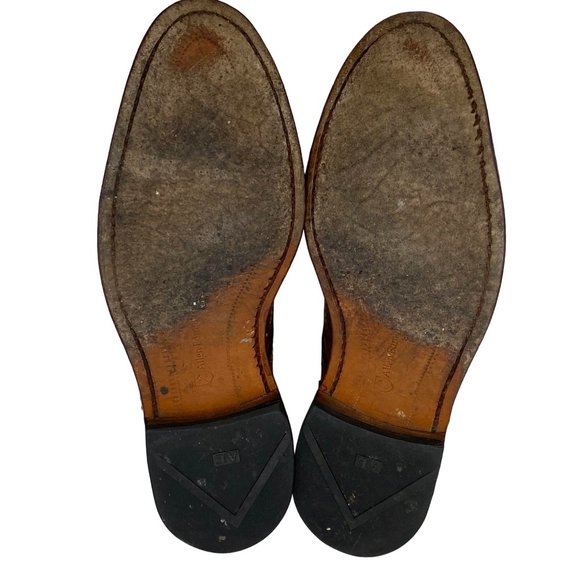 Allen Edmonds Madison Park mens size 9 brown leather wing tip oxford dress shoes main image 9